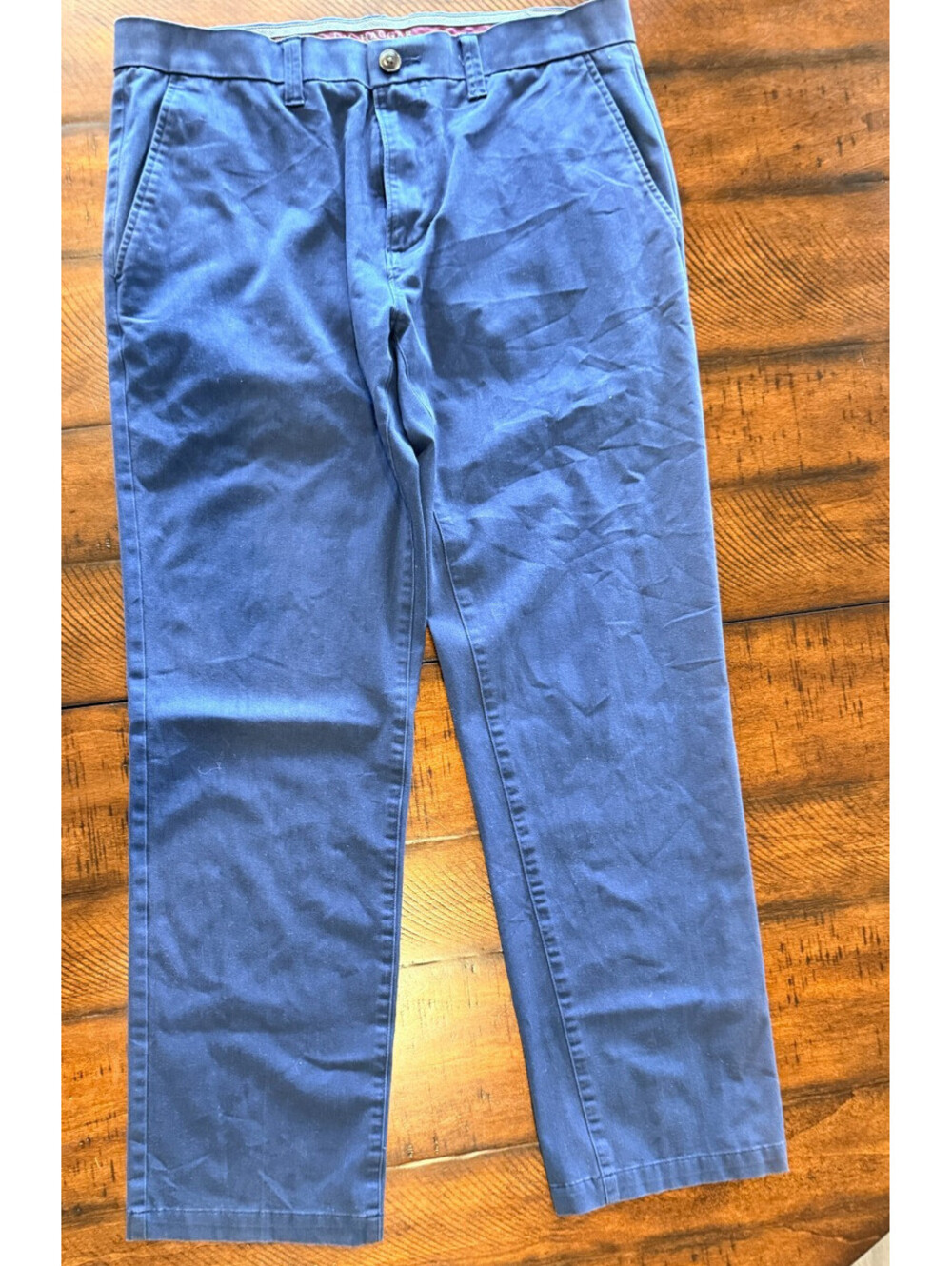 J.M. Haggar Men's Navy Slim Fit Luxury Comfort Pants 34 x 29